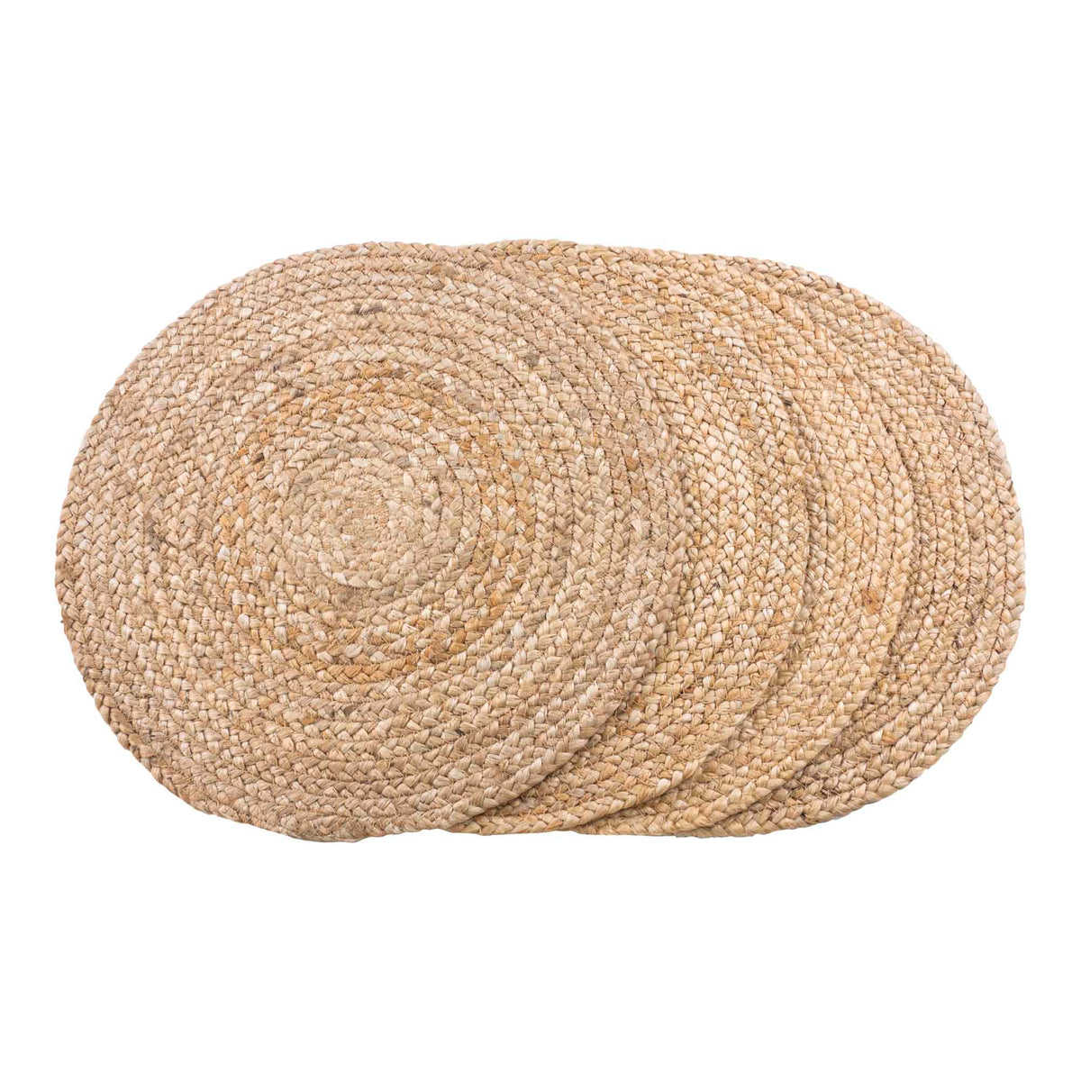 PolsterOase Möbel – Bombay Platzsets aus Jute, 4er Set, Ø 38 cm