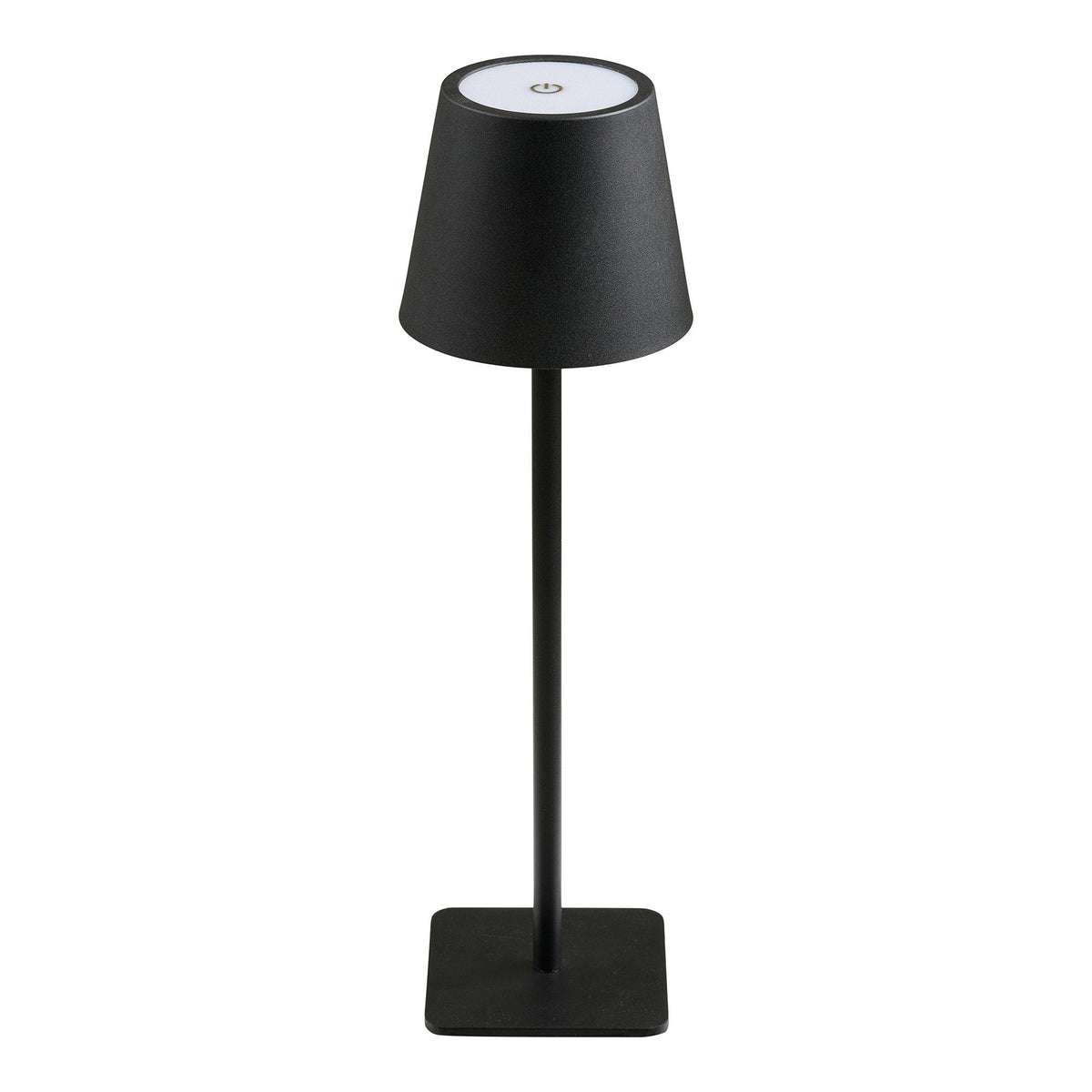 PolsterOase Möbel – Bradford Akku, Tischlampe aus Metall und Fiberglas, Schwarz – Ansicht 2