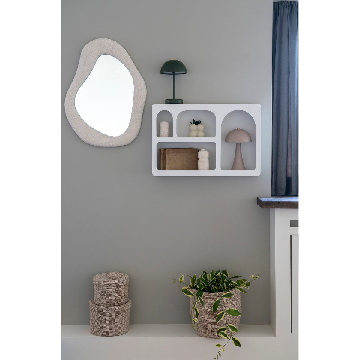 PolsterOase Möbel – Bryne Wandregal, Weiß, 40 × 60 cm – Ansicht 2