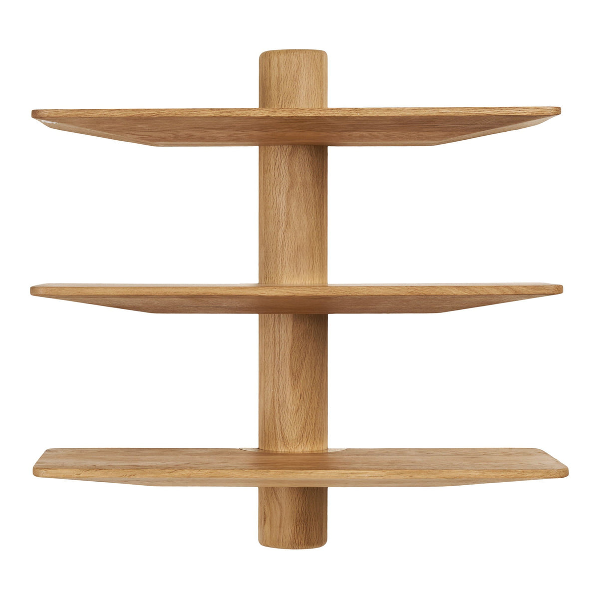 PolsterOase Möbel – Calcata Wandregal aus Eiche, 3 Böden, Natur, 55 cm