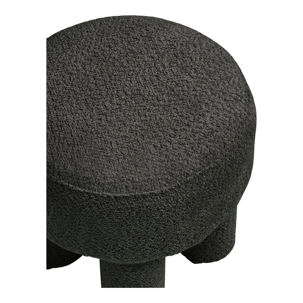 PolsterOase Möbel – Canberra Pouf, Anthrazit, Ø 43 cm – Ansicht 3