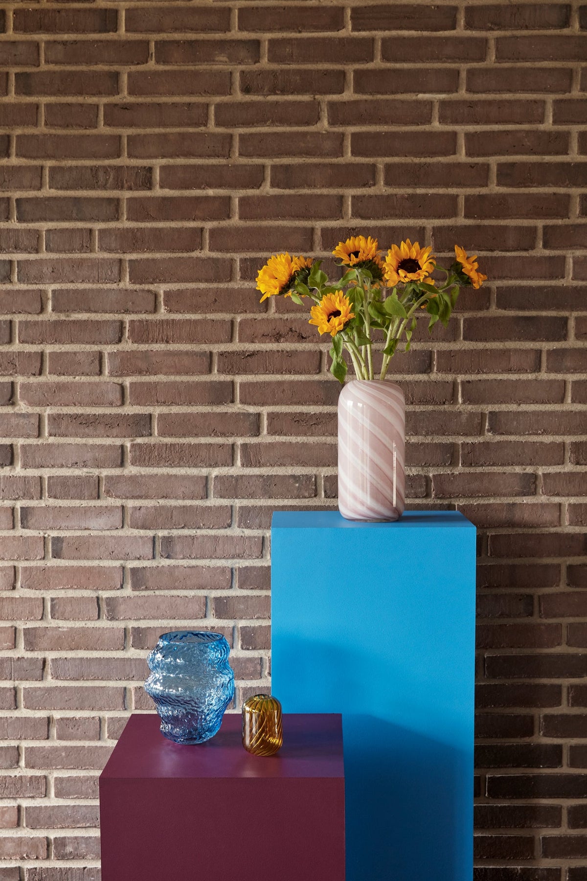 PolsterOase Möbel – Candy Vasen aus mundgeblasenem Glas, 2er, Set – Ansicht 3