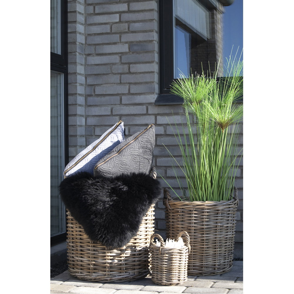PolsterOase Möbel – Caor Aufbewahrungskörbe aus Kubu, Rattan, 4er, Set – Ansicht 3