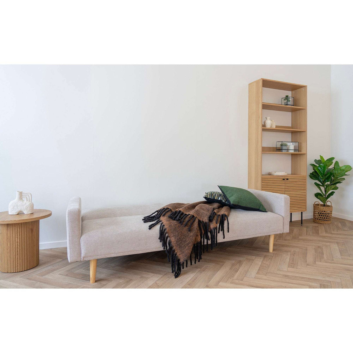 PolsterOase Möbel – Carmel Plaid aus Wolle, Braun – Ansicht 2