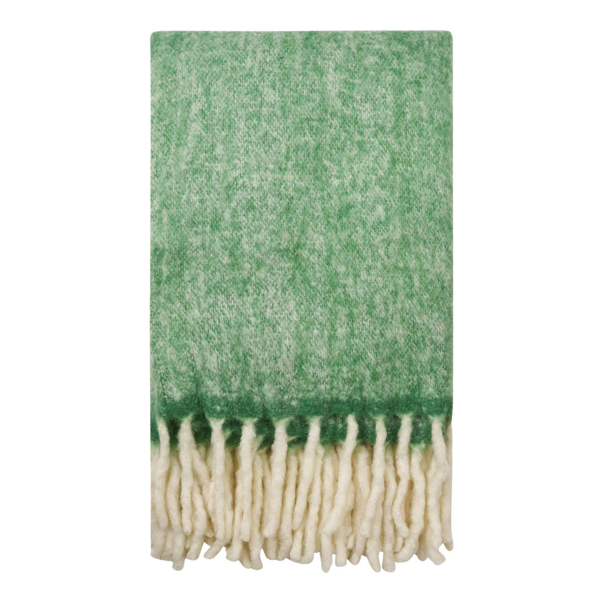 PolsterOase Möbel – Carmel Plaid aus Wolle, Grün, 130 × 170 cm