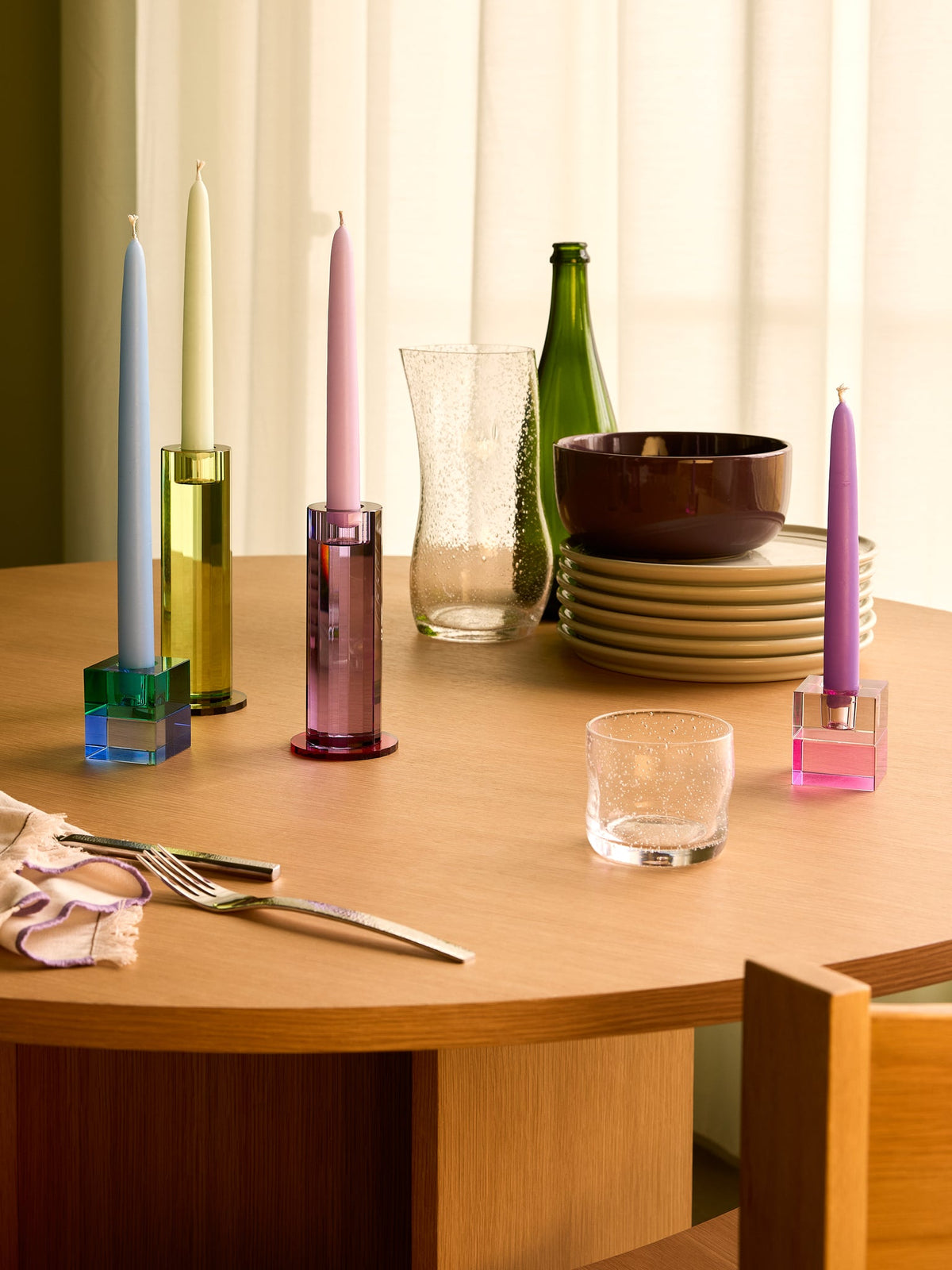 PolsterOase Möbel – Cut Kerzenhalter aus Kristallglas, 2er, Set – Ansicht 3