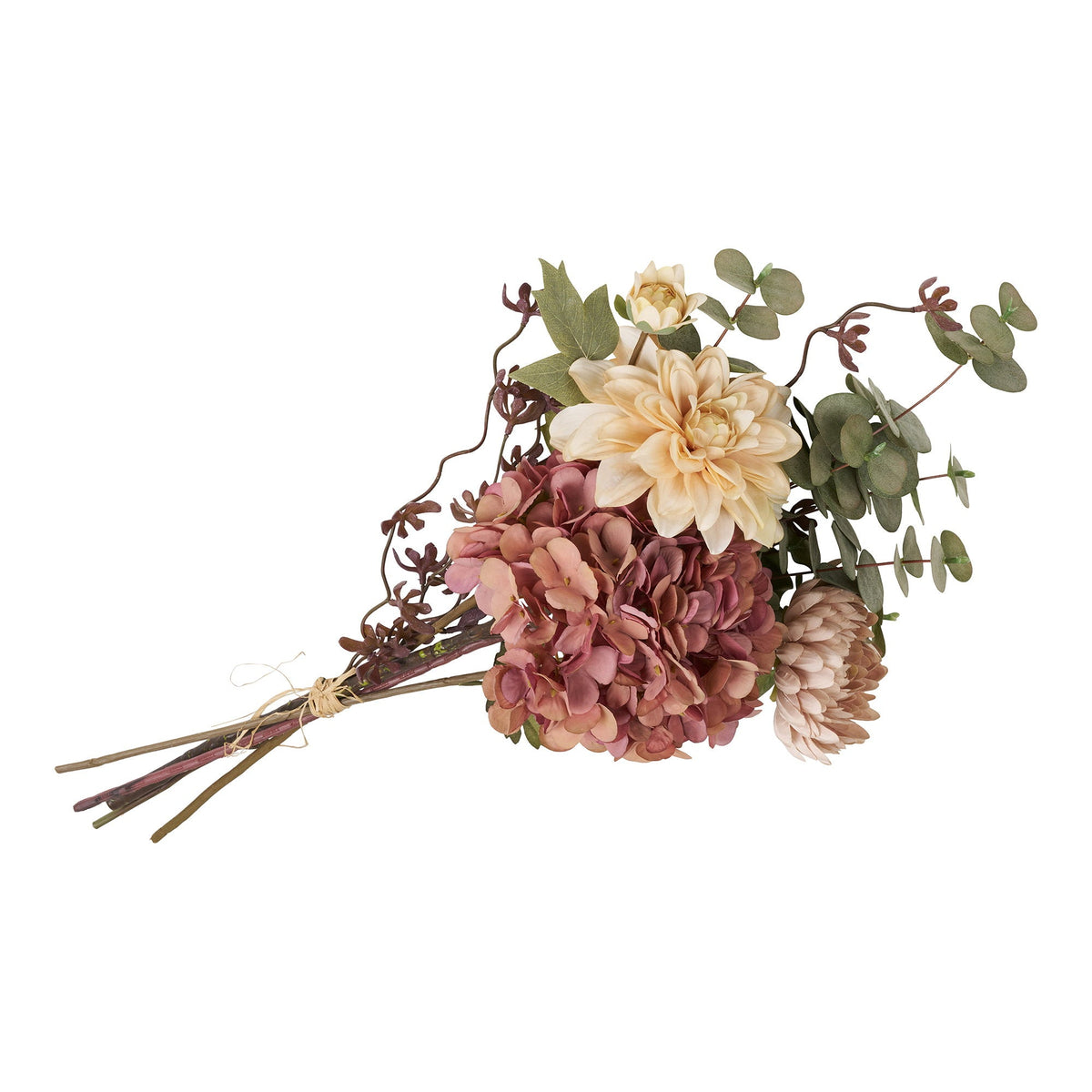 PolsterOase Möbel – Dahlien Kunstblumenstrauß aus PE, Kunststoff, Farbmix