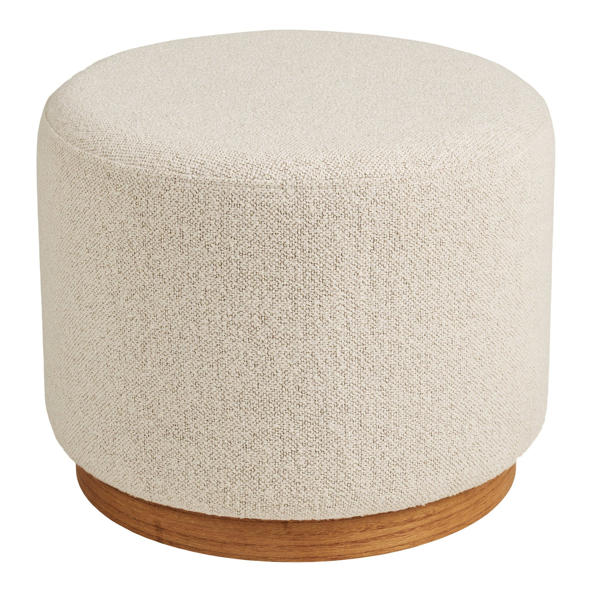 PolsterOase Möbel – Daisy Pouf, Sand, Ø 50 cm