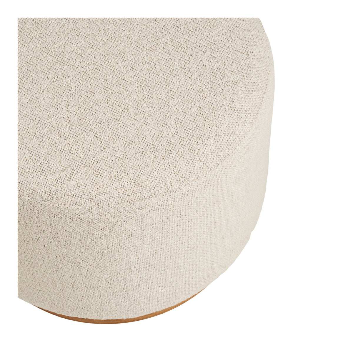 PolsterOase Möbel – Daisy Pouf, Sand, Ø 50 cm – Ansicht 2