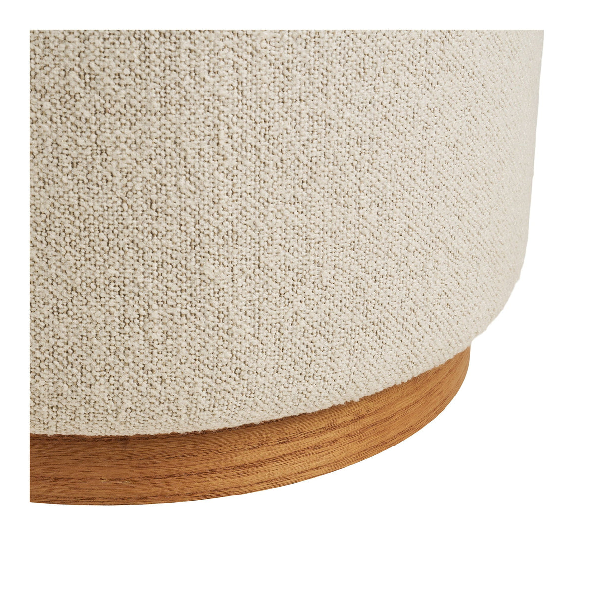 PolsterOase Möbel – Daisy Pouf, Sand, Ø 50 cm – Ansicht 3