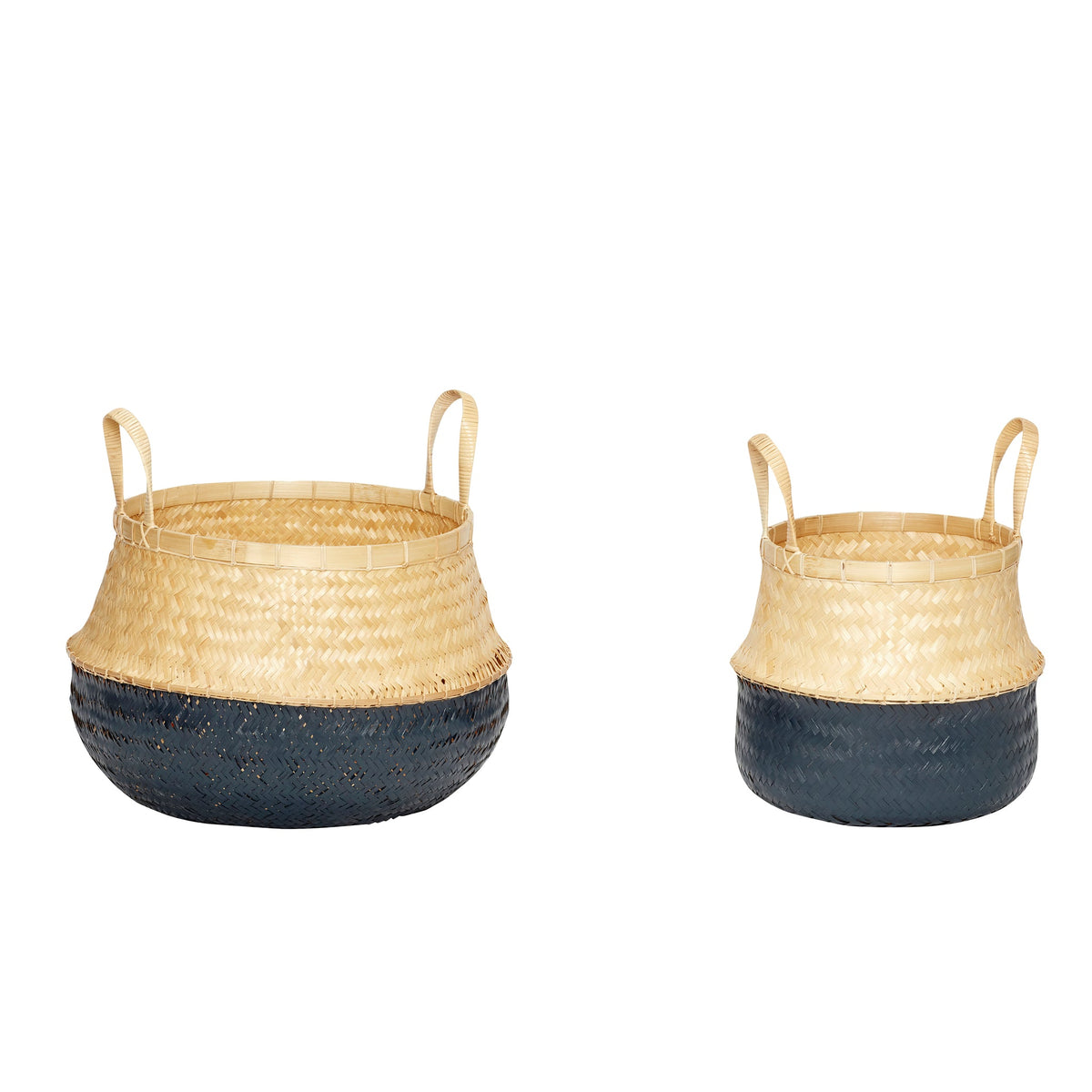 PolsterOase Möbel – Daze Körbe aus Bambus und Rattan, 2er, Set