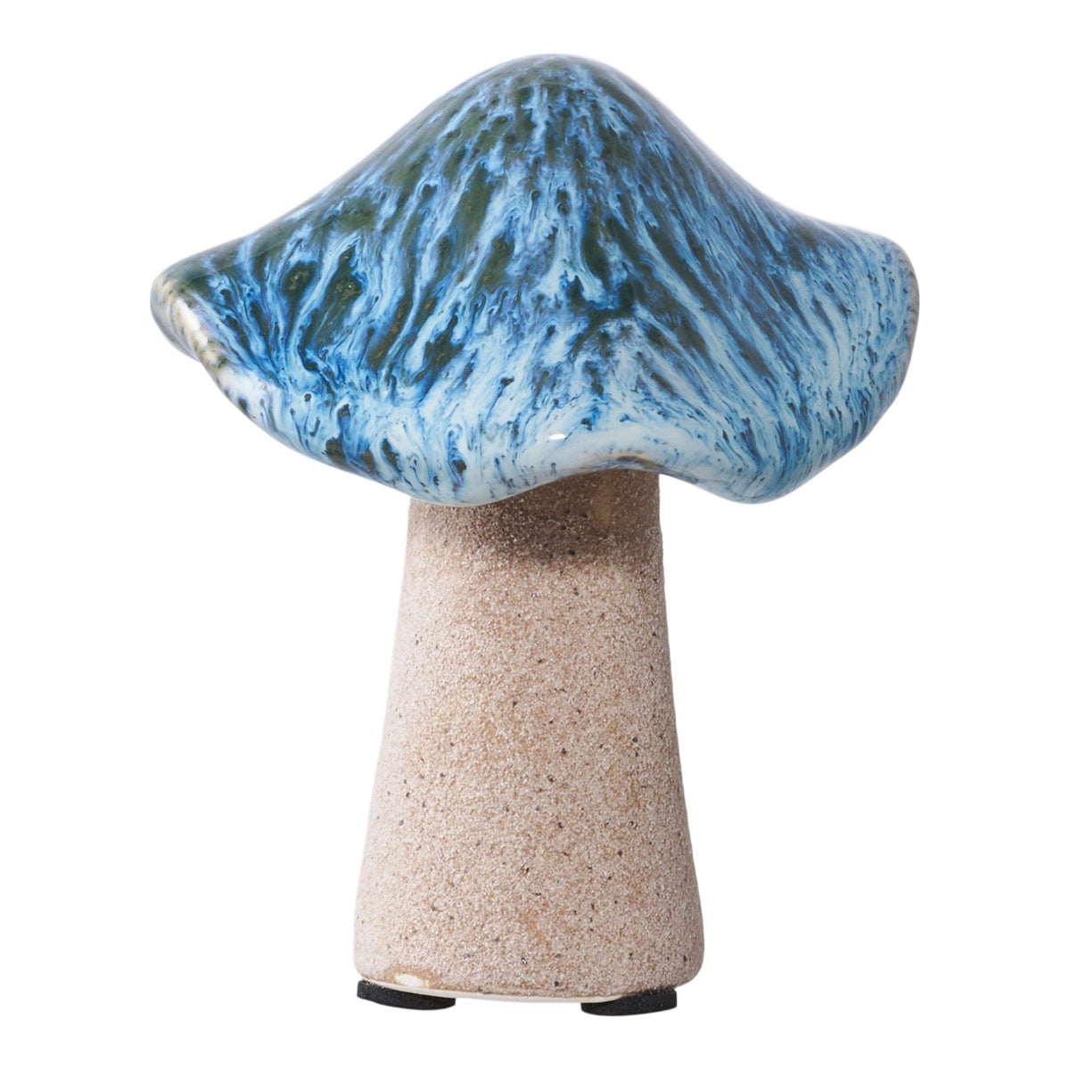 PolsterOase Möbel – Deko, Pilze aus Steinzeug, 3er, Set, Grün/Braun/Blau – Ansicht 3