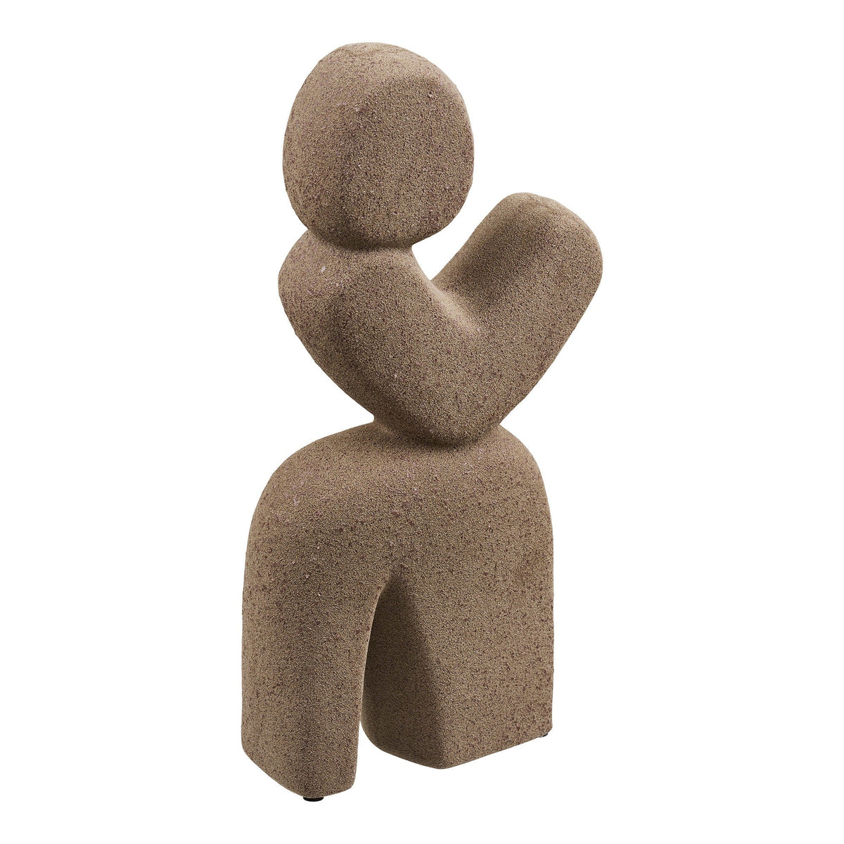 PolsterOase Möbel – Dekoobjekt aus Keramik, Braun, 16 × 8 × 36 cm