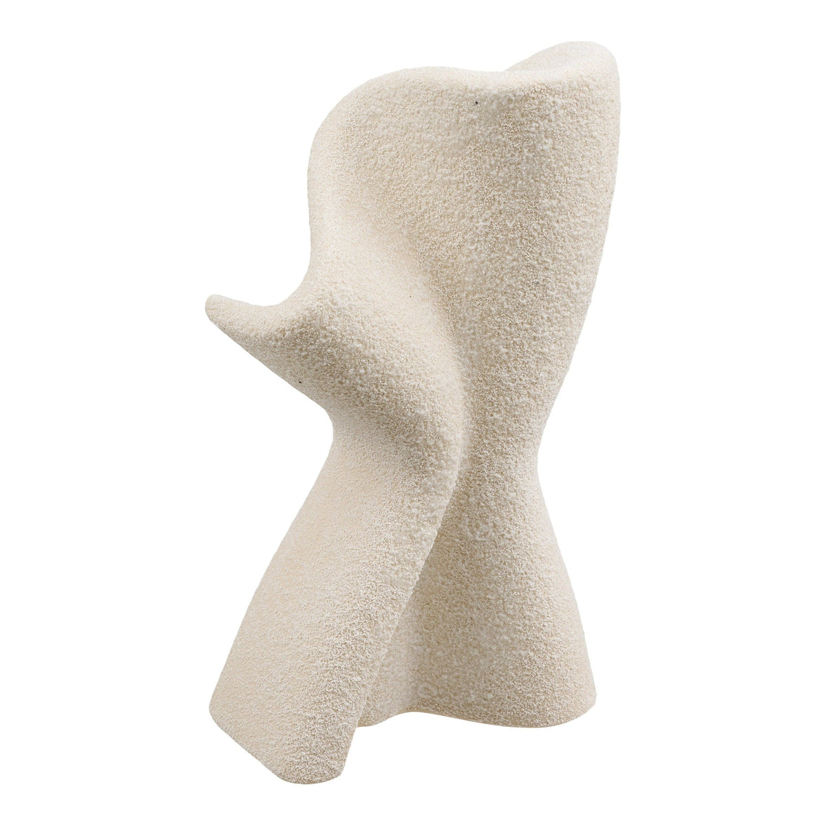 PolsterOase Möbel – Dekoobjekt aus Keramik, Weiß, 13 × 23 cm