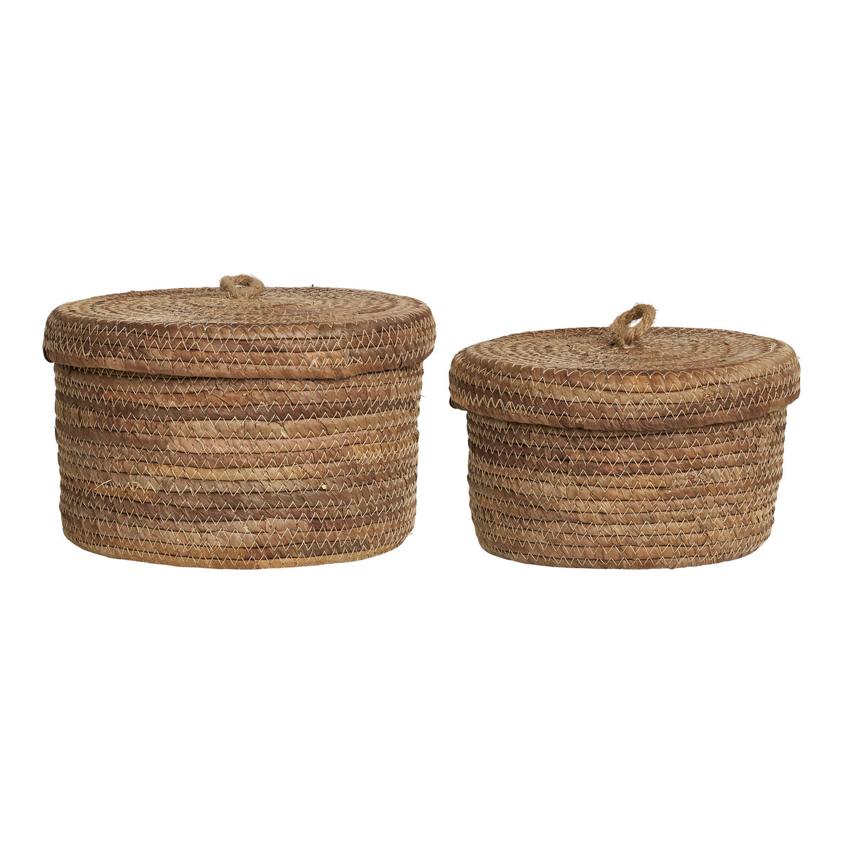 PolsterOase Möbel – Desio Baskets, Körbe aus Bananenblatt, natur, 2er Set