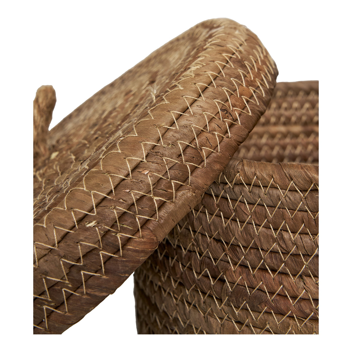 PolsterOase Möbel – Desio Baskets, Körbe aus Bananenblatt, natur, 2er Set – Ansicht 5