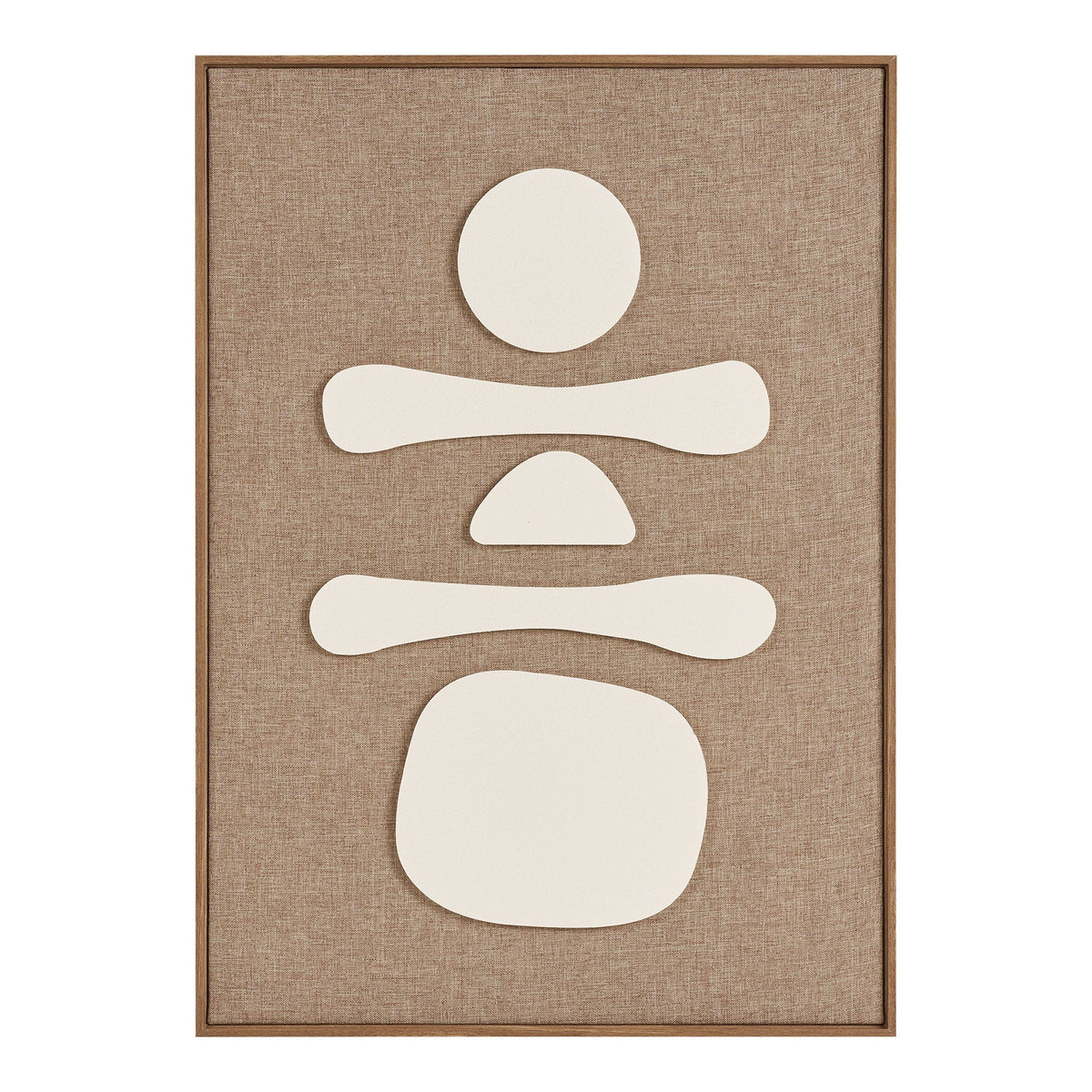 PolsterOase Möbel – Diva Relief, Wanddeko Nr. 1, Braun/Beige, 50 × 70 cm