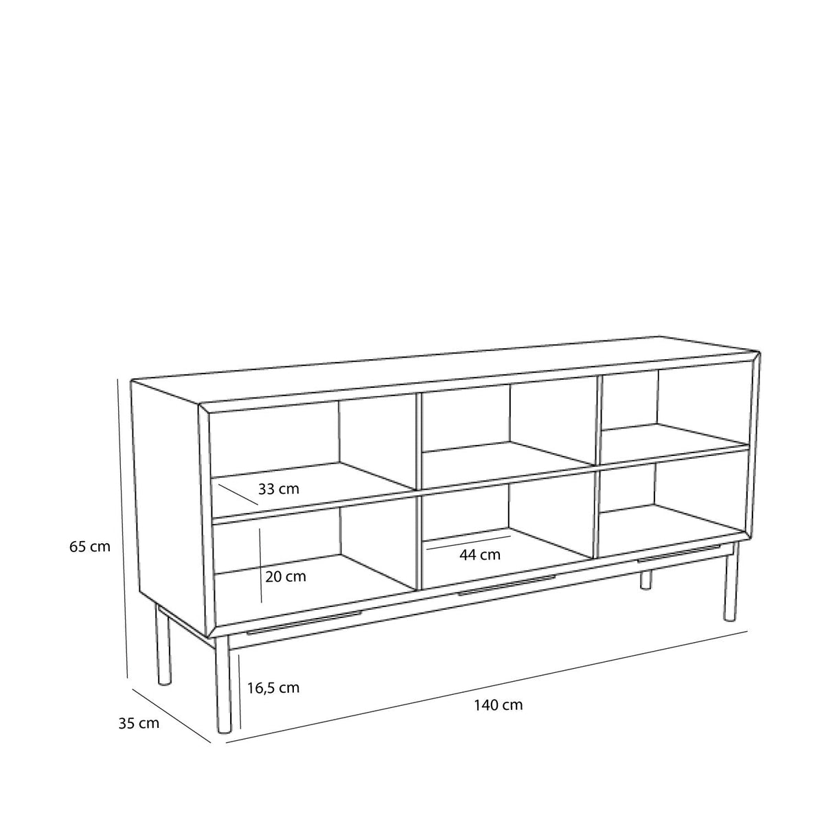 PolsterOase Möbel – Dual Sideboard aus Eichenholz – Ansicht 4
