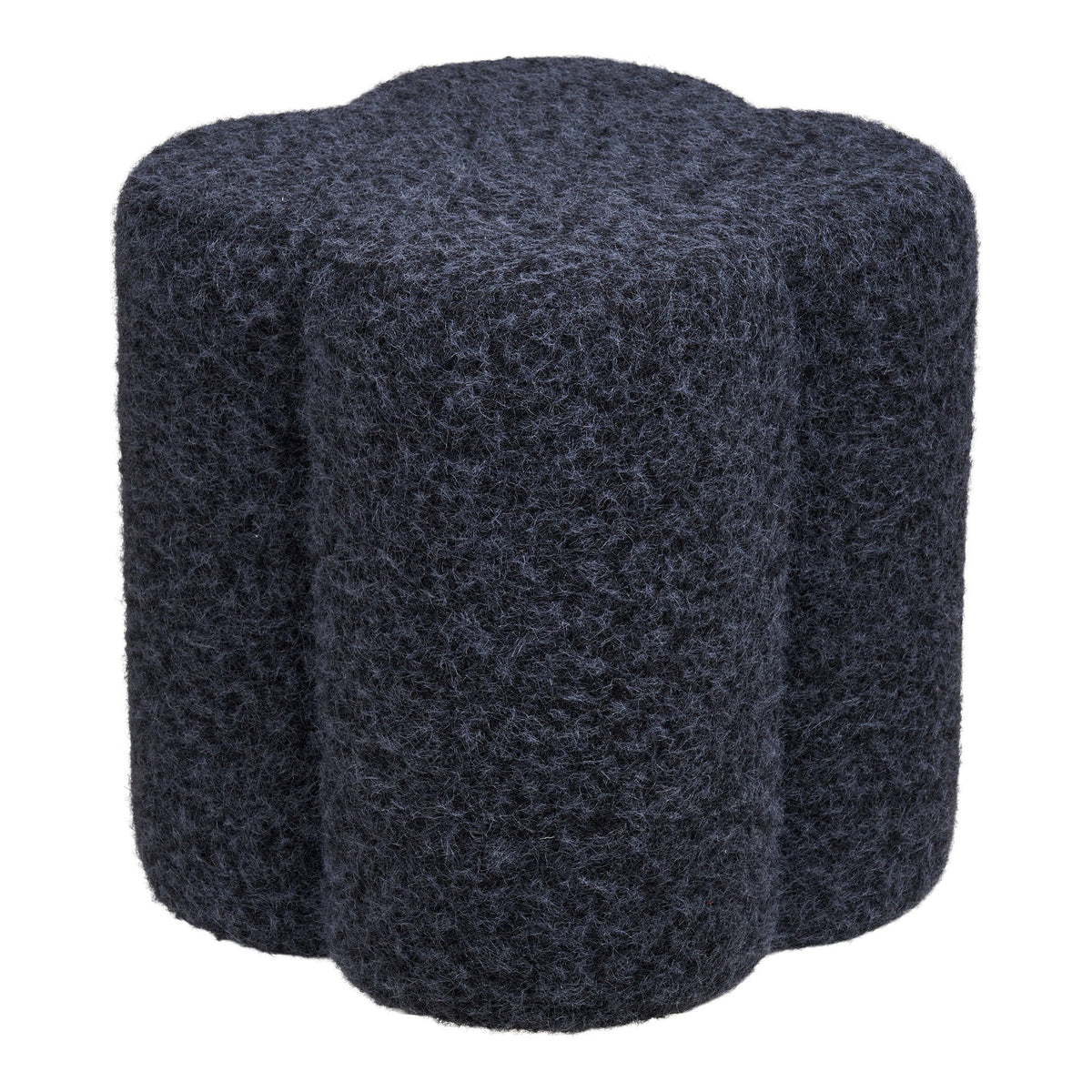 PolsterOase Möbel – Durban Pouf, Blau, Ø 42 cm