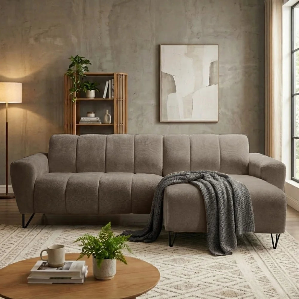 PolsterOase Sofa – Volare L Mini Ecksofa in Vega – Ansicht 11