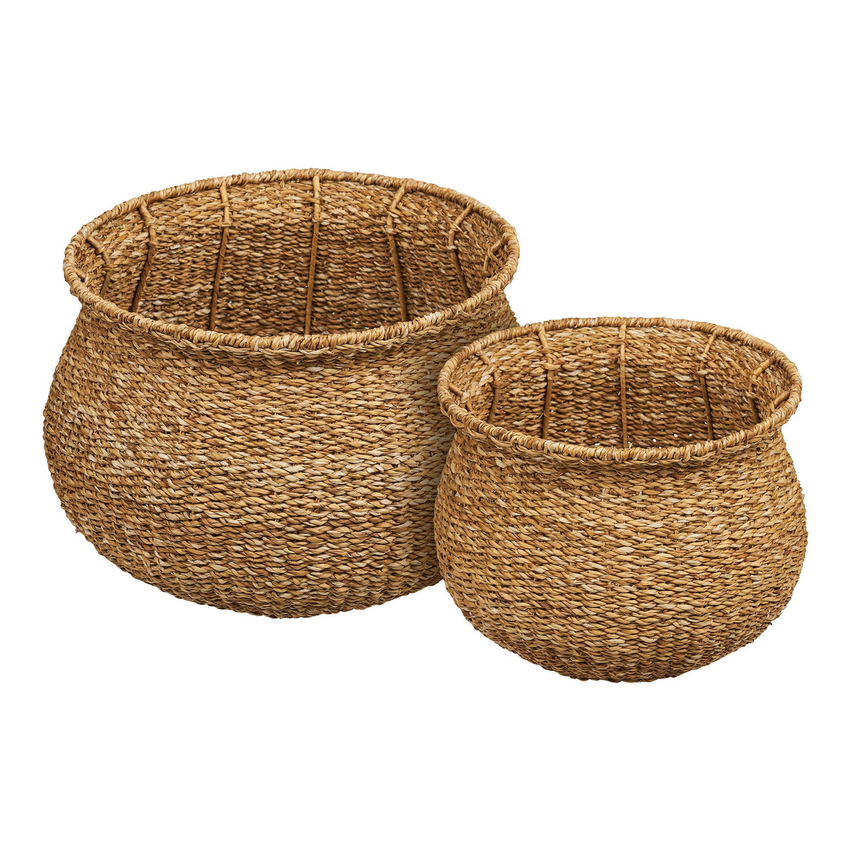 PolsterOase Möbel – Eden Aufbewahrungskörbe, 2er Set, Natur