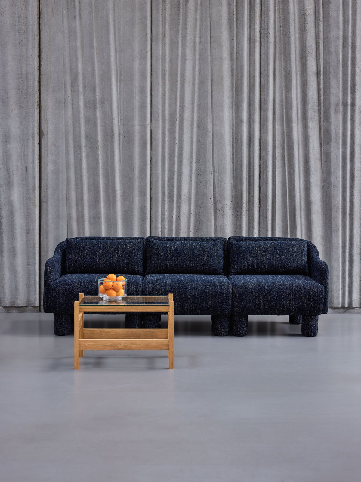PolsterOase Möbel – Elegance Sofa dunkelblau – Ansicht 12