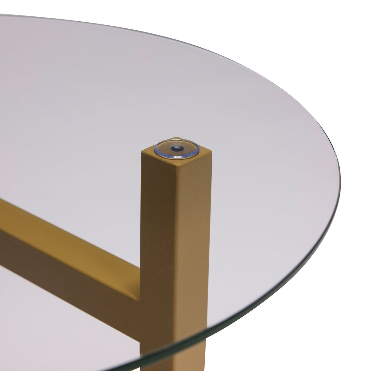 PolsterOase Möbel – Elevate Beistelltisch aus Esche, Glas und Stahl – Ansicht 5