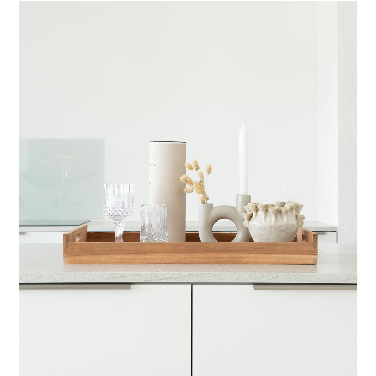 PolsterOase Möbel – Faro Tablett, Teak, natur, 58 x 38 cm – Ansicht 4