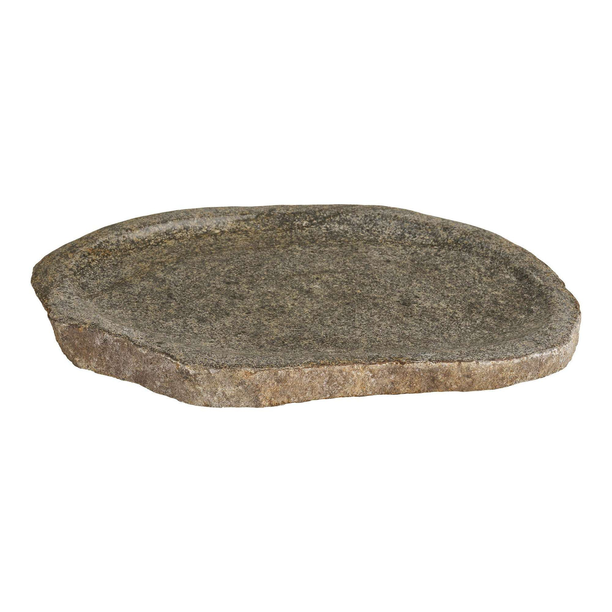 PolsterOase Möbel – Gara Tablett aus Flussstein, Natur, 30 × 25 cm