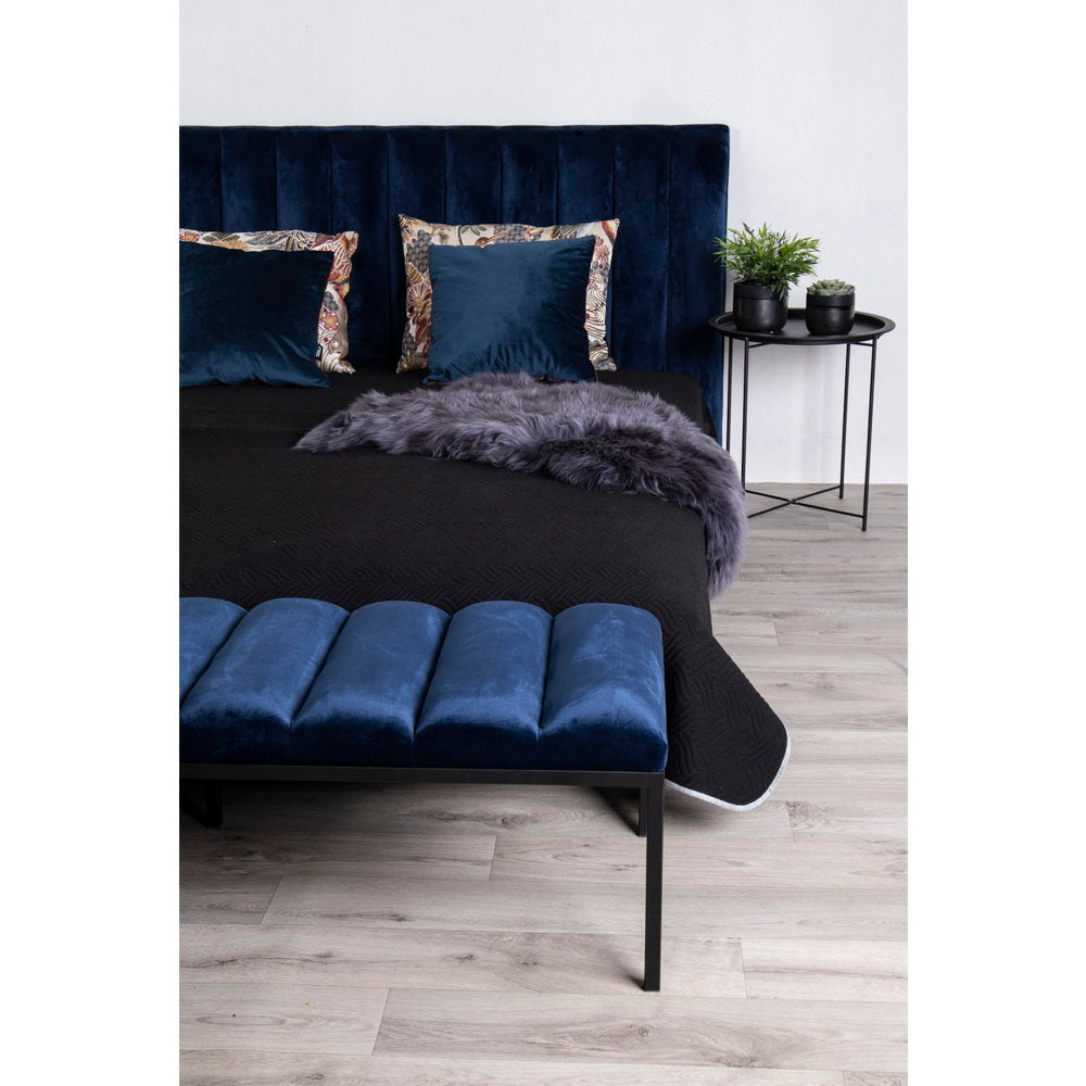 PolsterOase Möbel – Echtes Lammfell, Grau, 50 × 85 cm – Ansicht 6