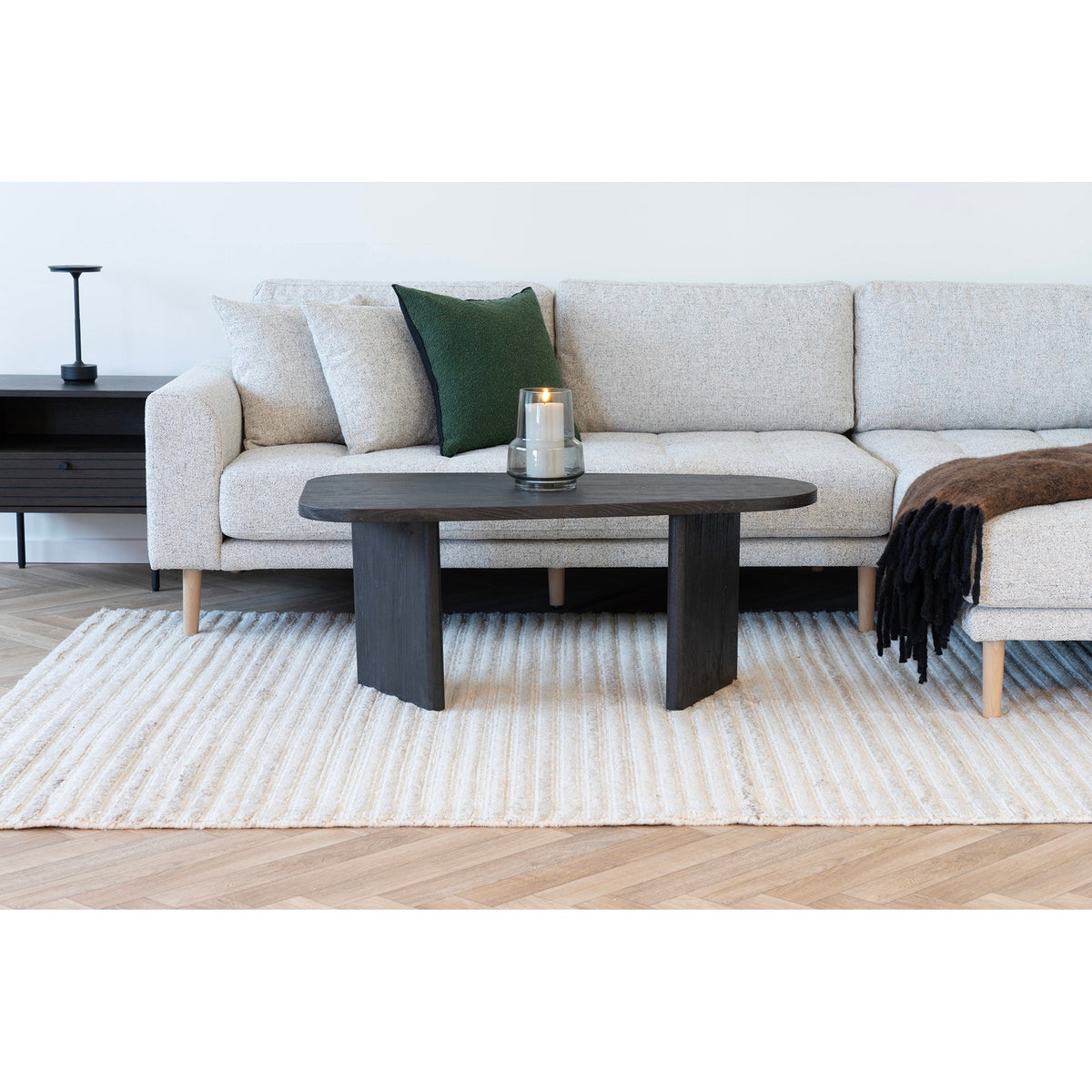 PolsterOase Möbel – Melo Couchtisch, Couchtisch, dunkelbraun, 50 x 100 x 41 cm – Ansicht 8
