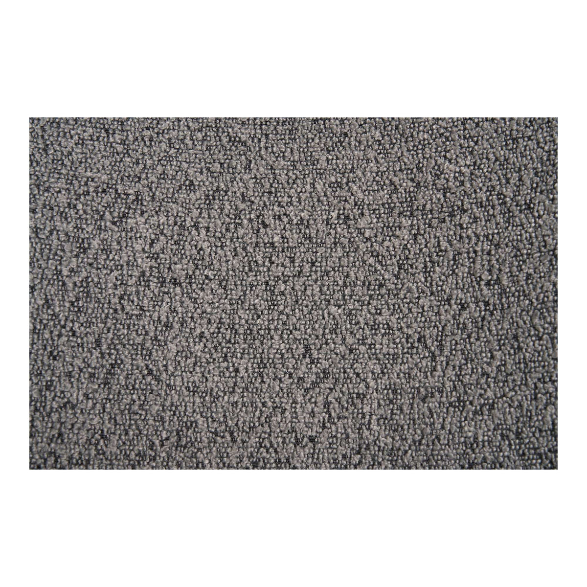 PolsterOase Möbel – Mira Esszimmerstühle mit Bouclé, Bezug und Stahlgestell, 2er, Set, Hellgrau/Schwarz – Ansicht 7