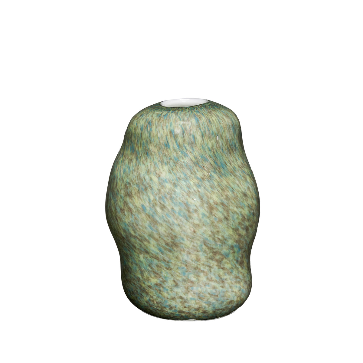 PolsterOase Möbel – Miro Vase aus mundgeblasenem Glas, Grün