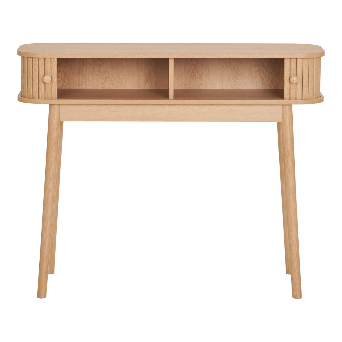 PolsterOase Möbel – Nikko Konsolentisch, 2 Türen, natur, 100 x 30 x 80 cm – Ansicht 2