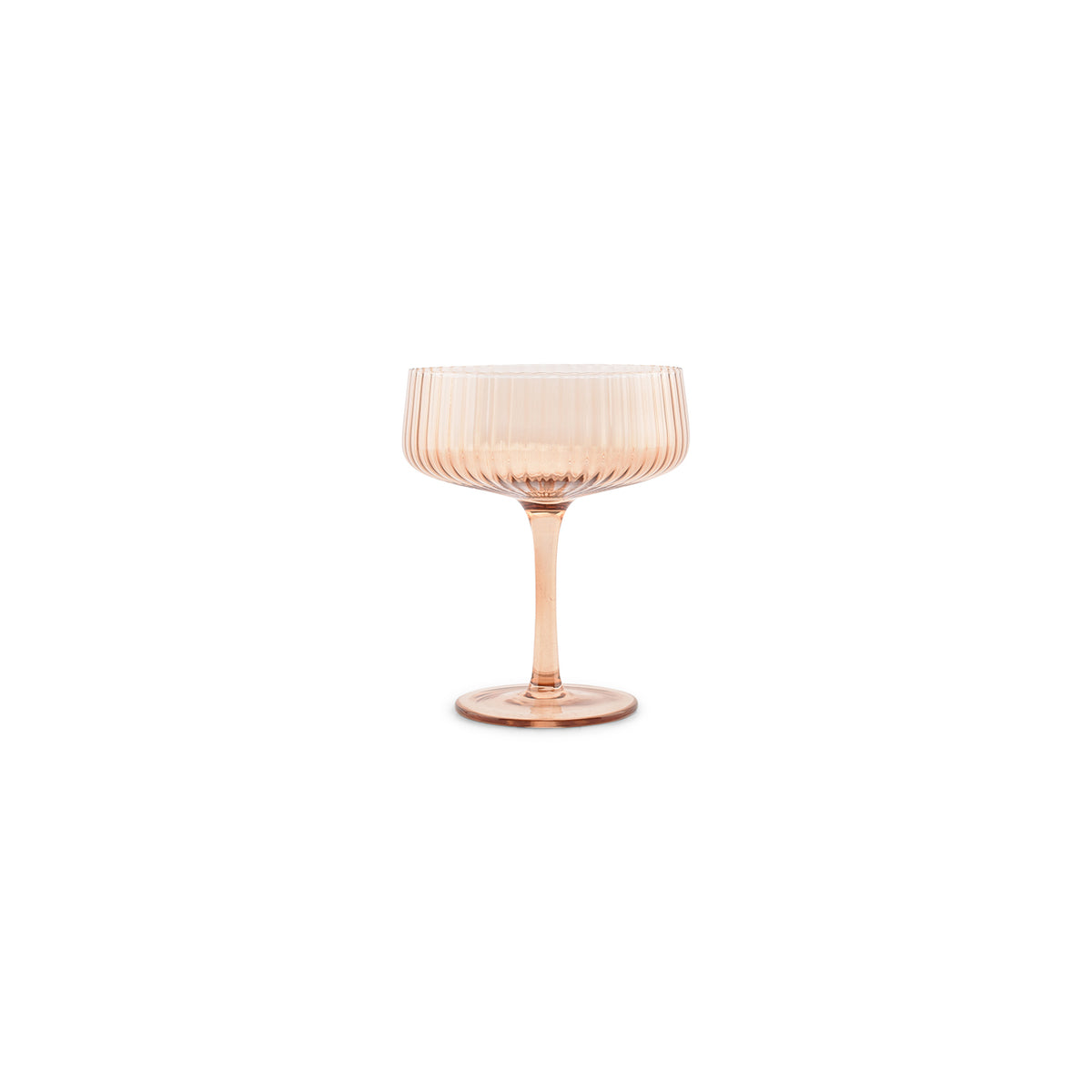 PolsterOase Möbel – Champagnerglas 23 cl Coupé bernsteinfarben Ray, 4er Set