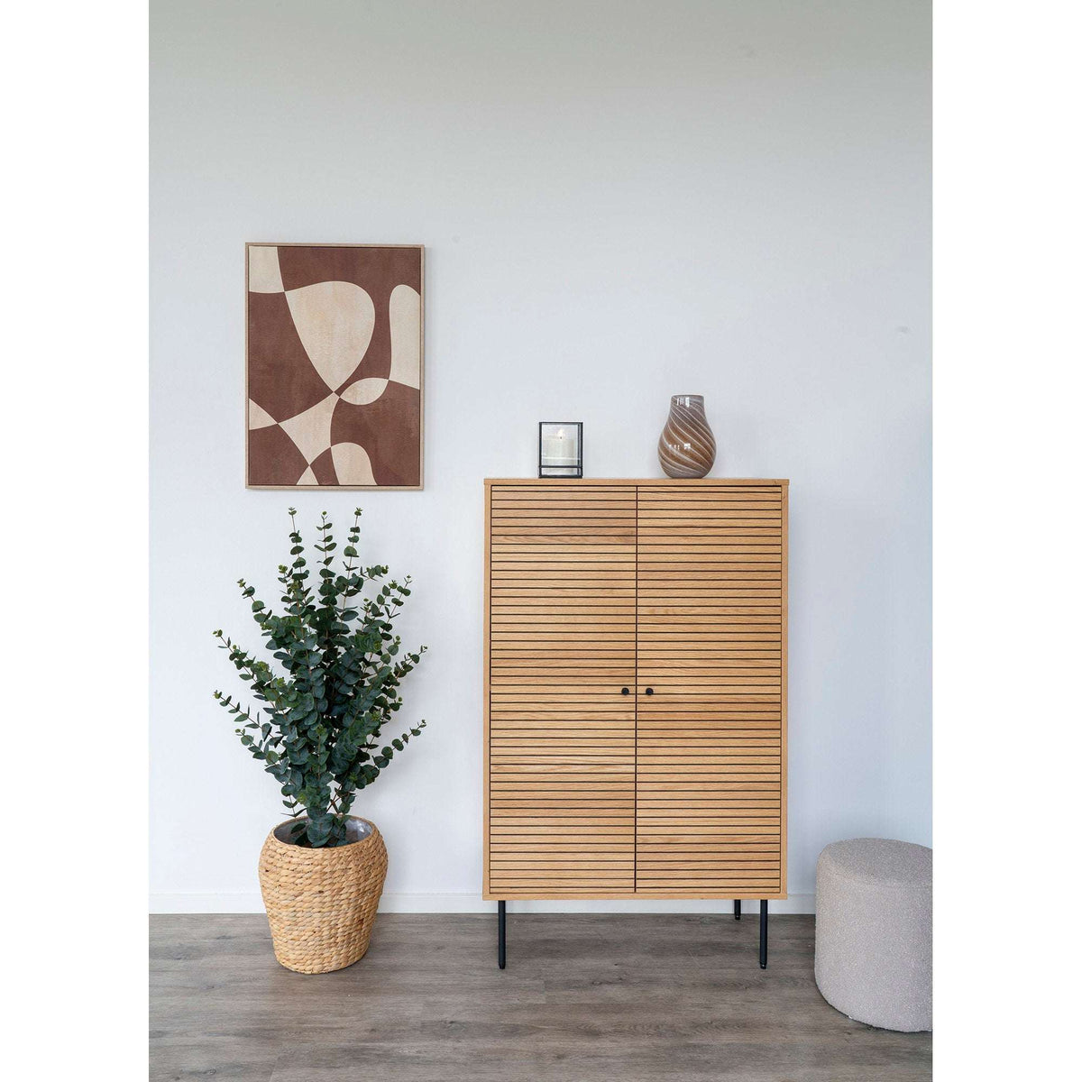 PolsterOase Möbel – Vase aus Glas, Braun, Ø 16 × H 23 cm – Ansicht 6
