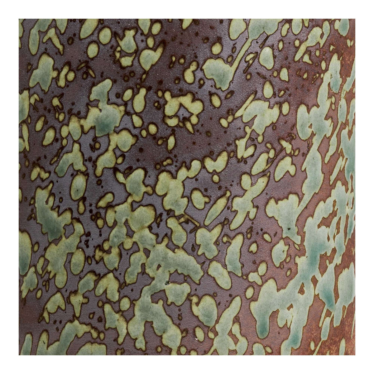 PolsterOase Möbel – Vase aus Keramik, Dunkelbraun/Waldnachtgrün, Ø 9, 5 cm – Ansicht 4