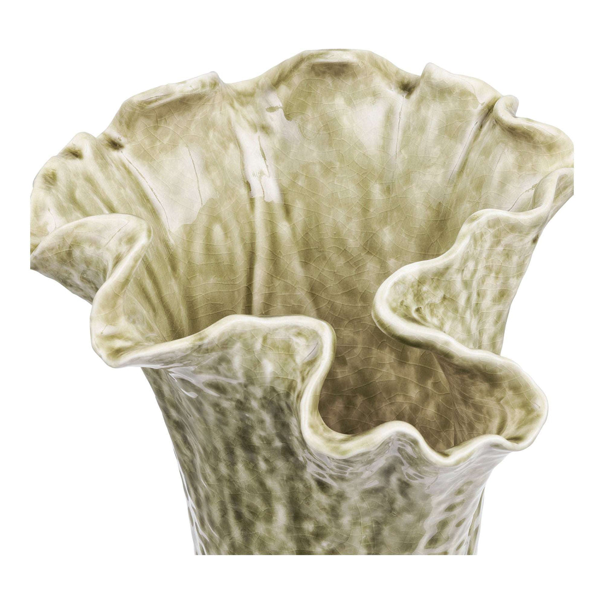 PolsterOase Möbel – Verona Vase aus Keramik, Dunkelsand, Ø 22 cm – Ansicht 3