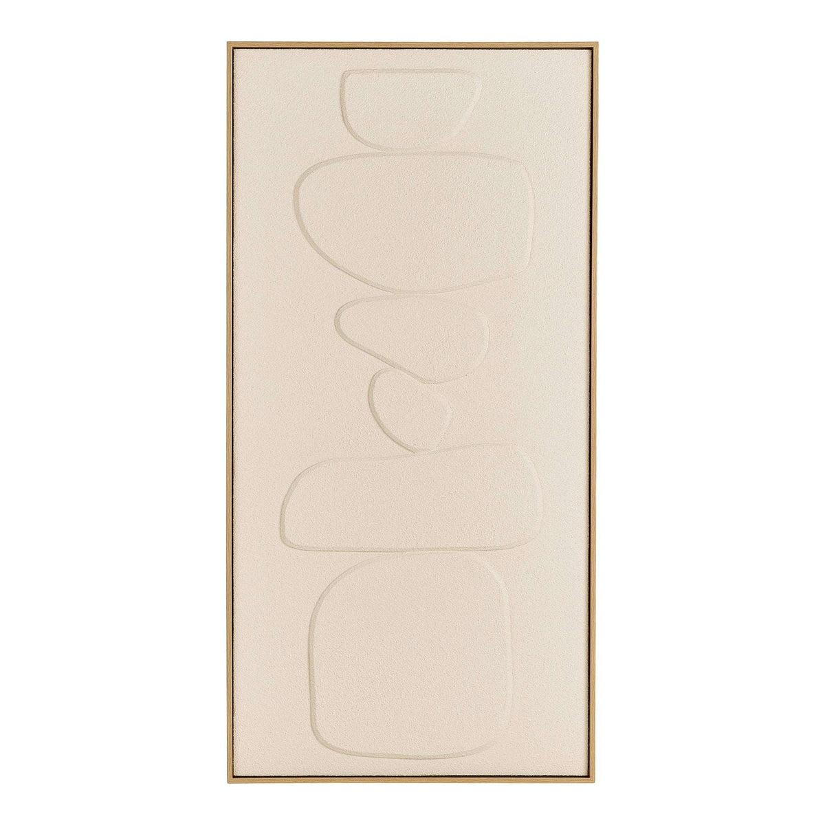 PolsterOase Möbel – Victoria Relief, Wanddekoration Nr. 1 aus Kiefernholz und Polystyrol, Beige