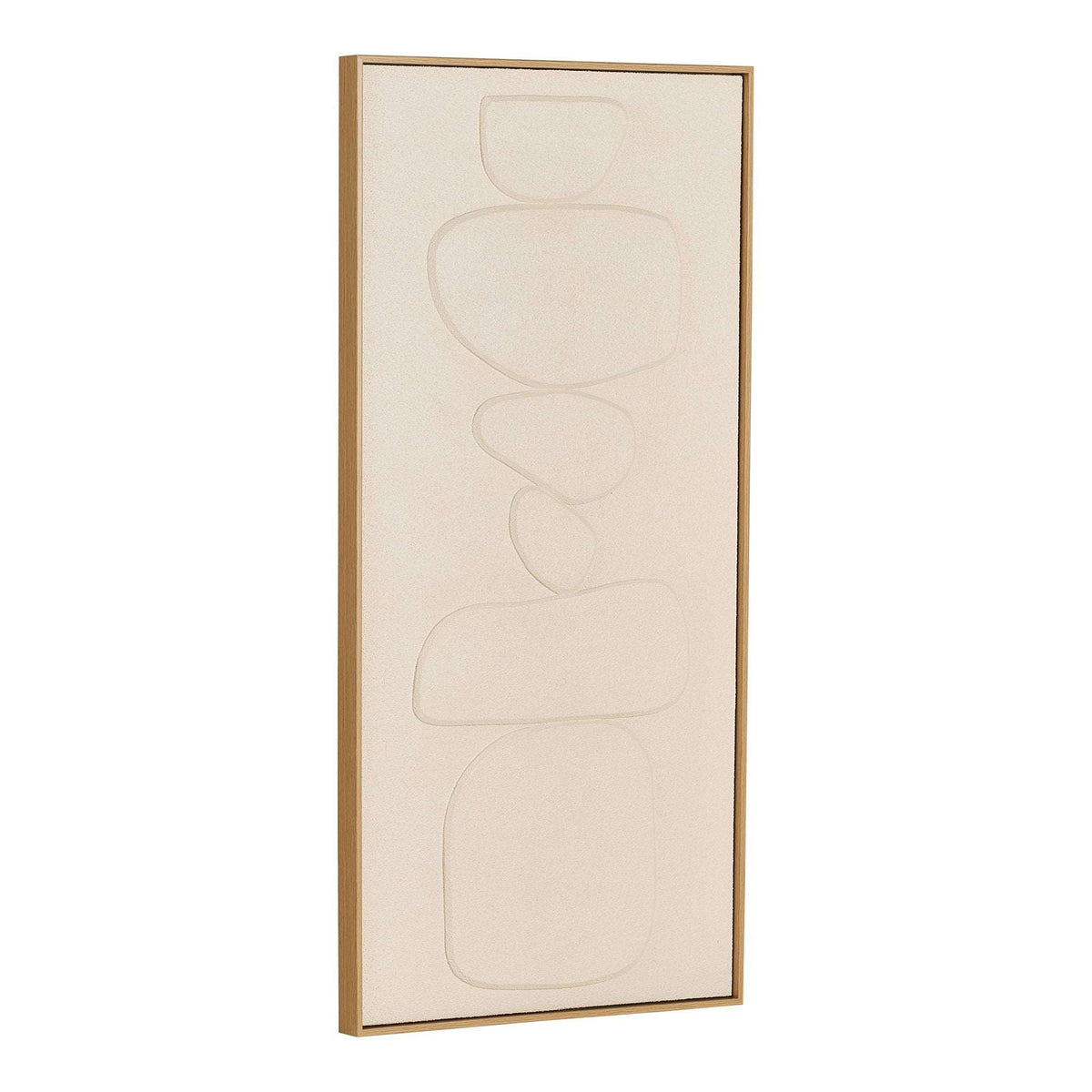 PolsterOase Möbel – Victoria Relief, Wanddekoration Nr. 1 aus Kiefernholz und Polystyrol, Beige – Ansicht 3