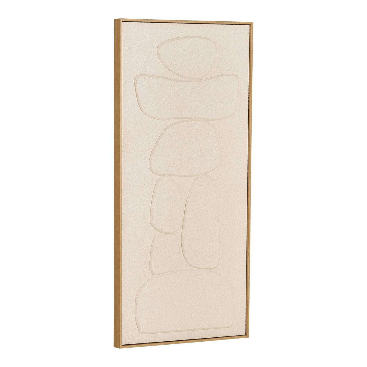 PolsterOase Möbel – Victoria Relief, Wanddekoration aus Kiefer und Polystyrol, Nr. 2, Beige – Ansicht 3