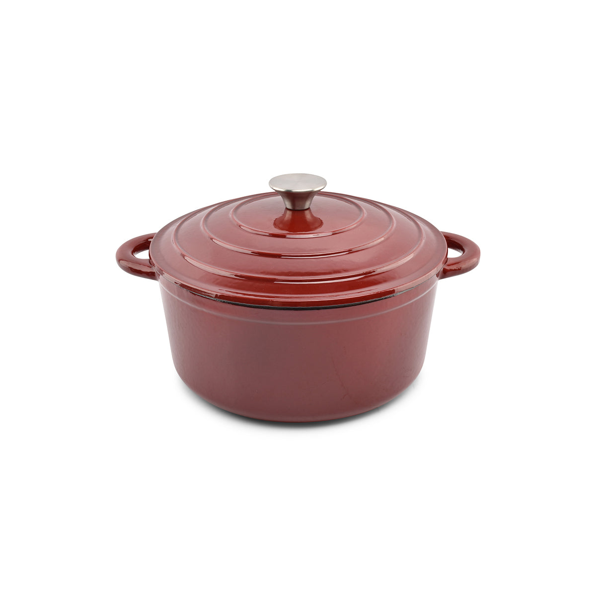 Salt & Pepper Kochtopf 26 cm Gusseisen rot Ferno – Produktansicht 3